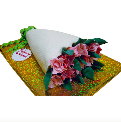 Торт «Букет в подарок»