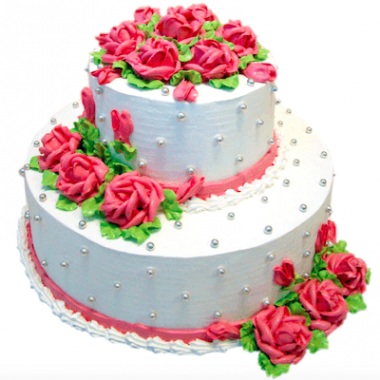 Торт «Розовые розы»