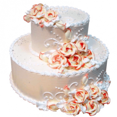 Торт «Нежные розы»