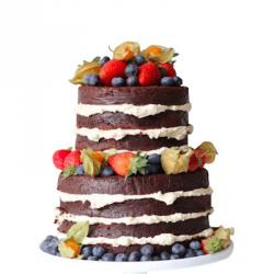 Торт «Шоколадный с ягодами»