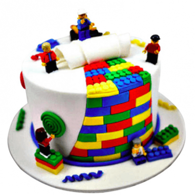Торт «Строители Lego»