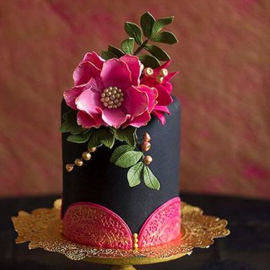 Торт «Красный цветок»