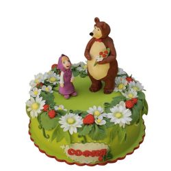 Торт «Маша и медведь на поляне»