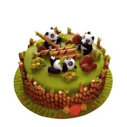 Торт «Милые панды»