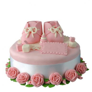 Торт «Новорожденной девочке»