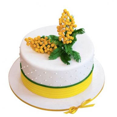 Торт «Яркие цветы»