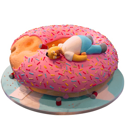 Торт «Гомер и пончик»