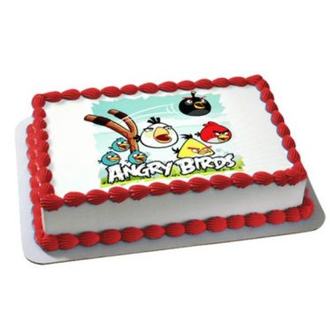 Торт «с фотопечатью Angry Birds»