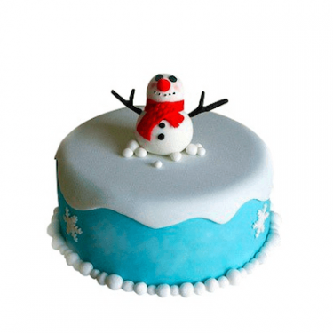 Торт «Веселый снеговик»