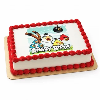 Торт «с фотопечатью Angry Birds»