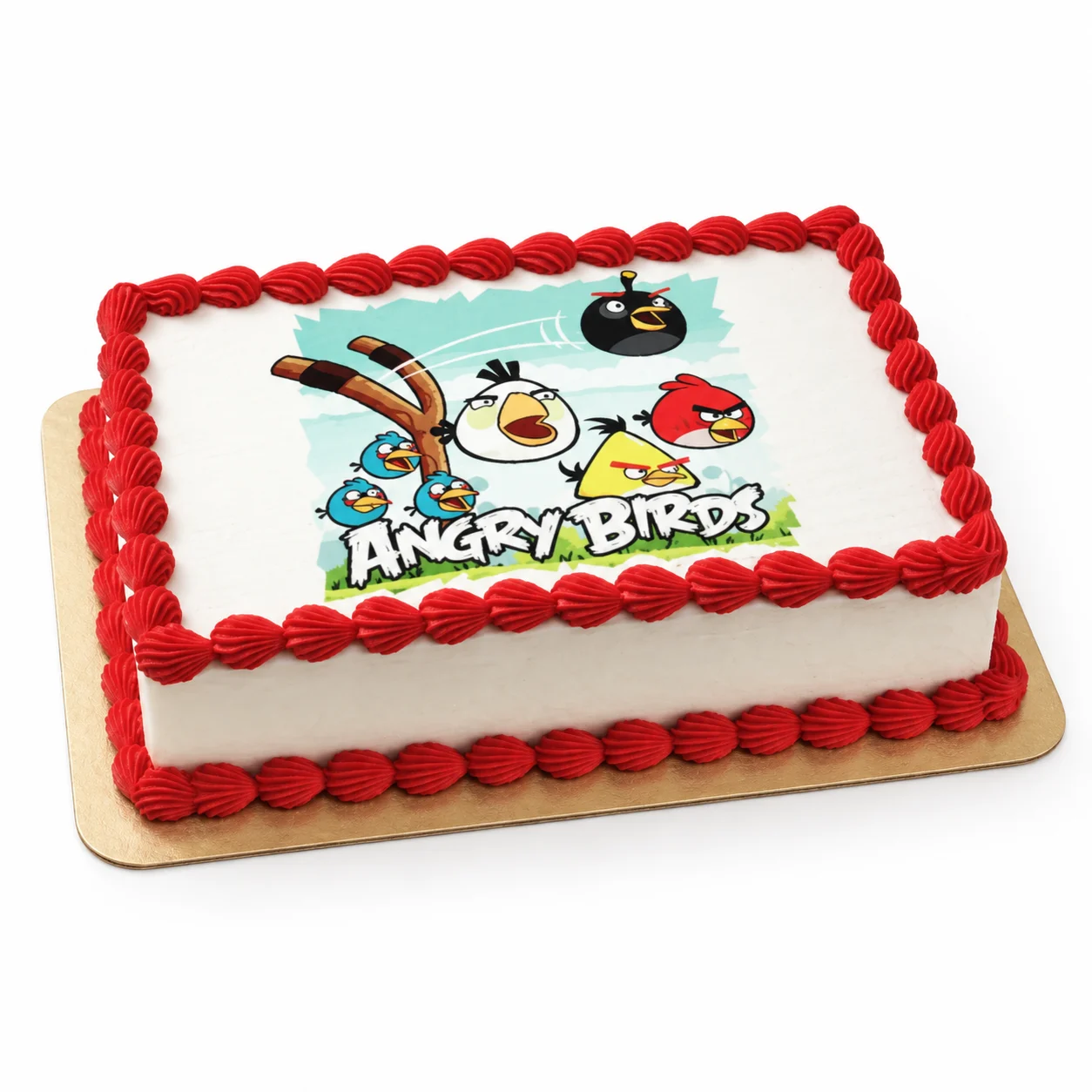 Торт «с фотопечатью Angry Birds»