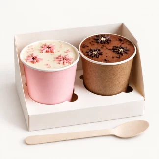 Cake to Go «Кремовые цветы» в бумажных стаканчиках