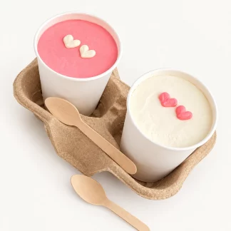Cake to Go «Сердечки» в бумажных стаканчиках