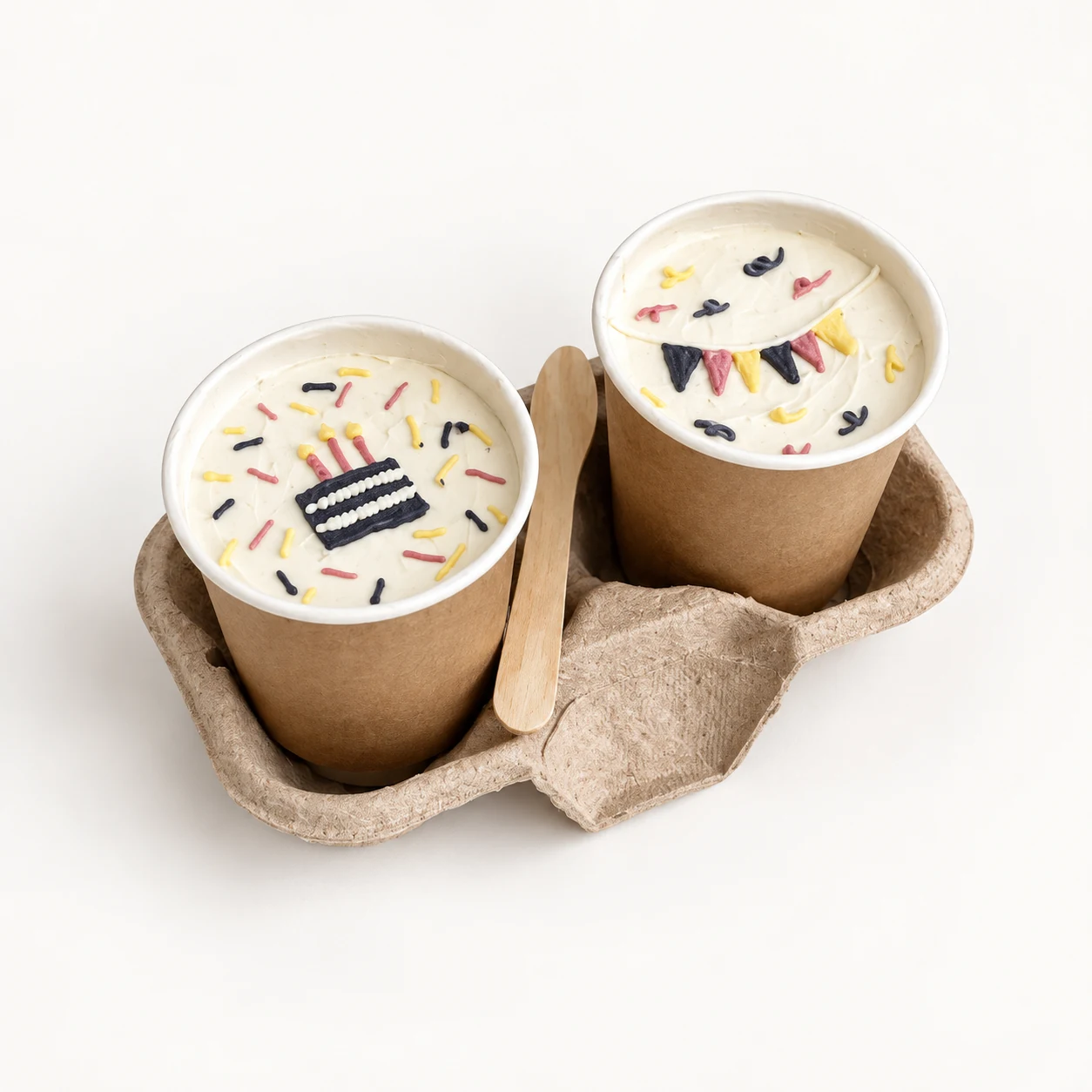 Cake to Go «Праздничные флажки» Cake to Go «Праздничные флажки» в бумажных стаканчиках